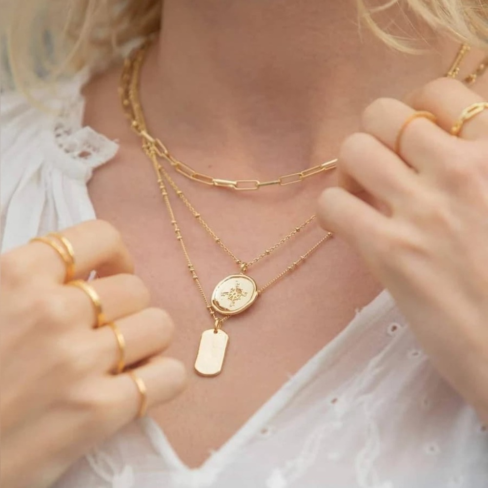 Gorjana Compass Coin Necklace - Picture 6 of 7